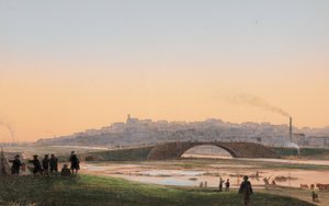 Melbourne from Across the Yarra by Ludwig Becker